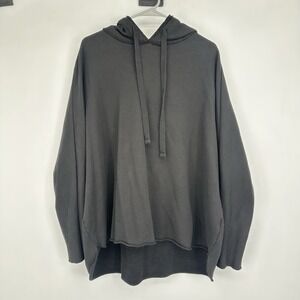 Frank & Eileen KANE Capelet Women's Hoodie L Black Cotton Oversized Minimalist